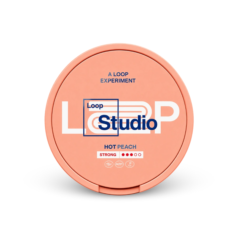 Loop Hot Peach Strong – puszka woreczków nikotynowych
