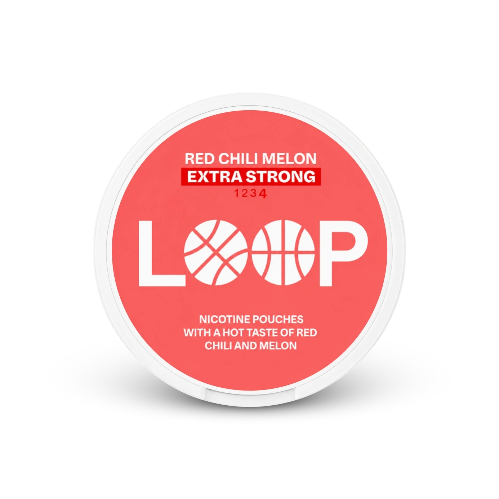 Loop Red Chili Melon Extra Strong – puszka woreczków nikotynowych