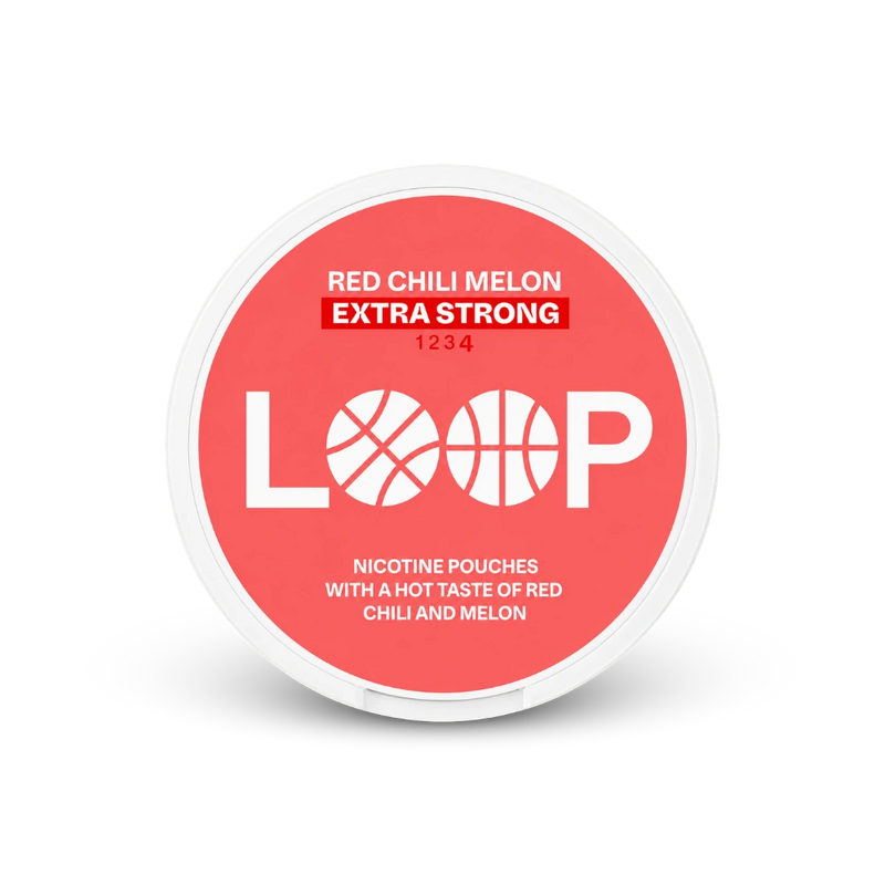 Loop Red Chili Melon Extra Strong – puszka woreczków nikotynowych