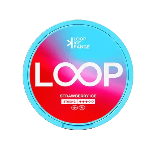 Loop Strawberry Ice Workuszki Nikotynowe Dose, Strong 11mg, Slim Format ze smakiem truskawki i lodu