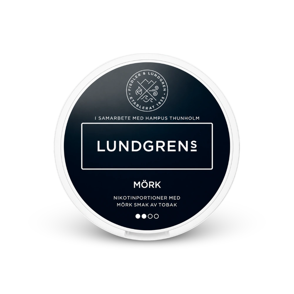 Lundgrens Mörk – puszka saszetki nikotynowej