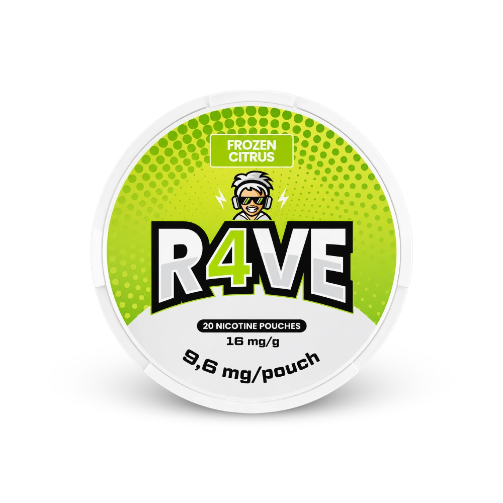 RAVE Frozen Citrus 16mg – puszka saszetek nikotynowych