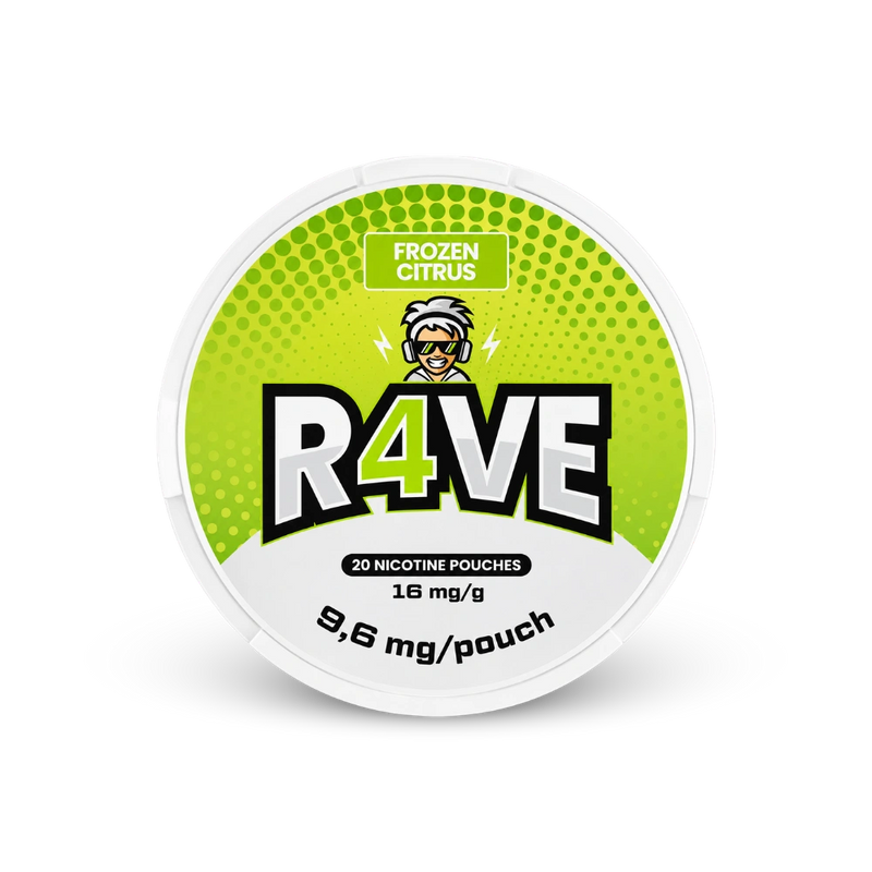 RAVE Frozen Citrus 16mg – puszka saszetek nikotynowych