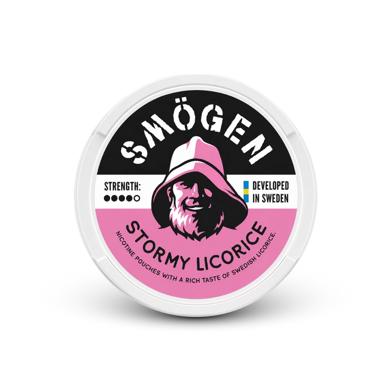 Smögen Stormy Licorice – puszka poduszeczek nikotynowych