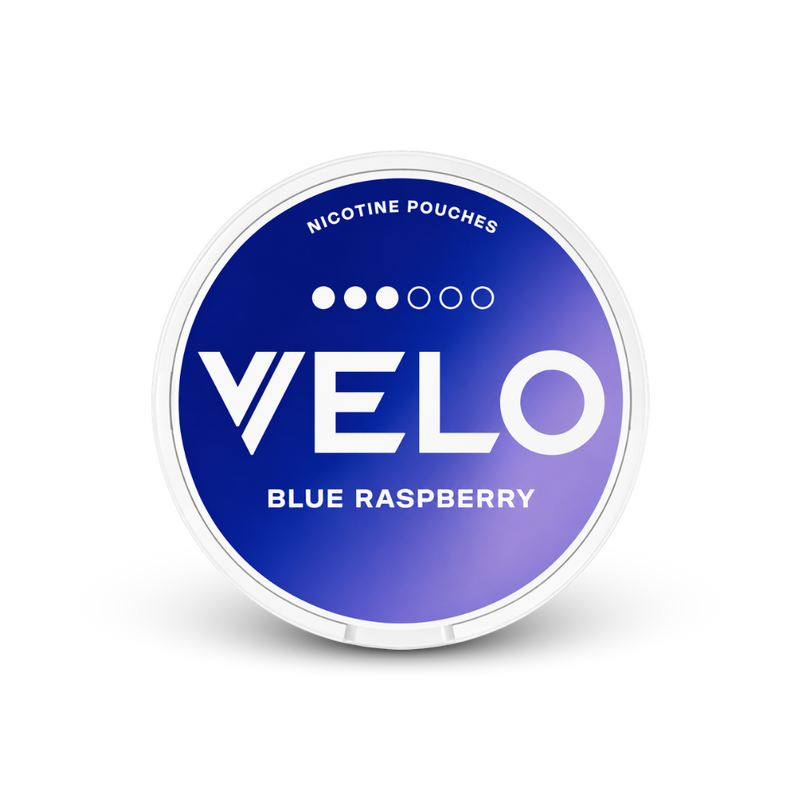 VELO Blue Raspberry – puszka woreczków nikotynowych