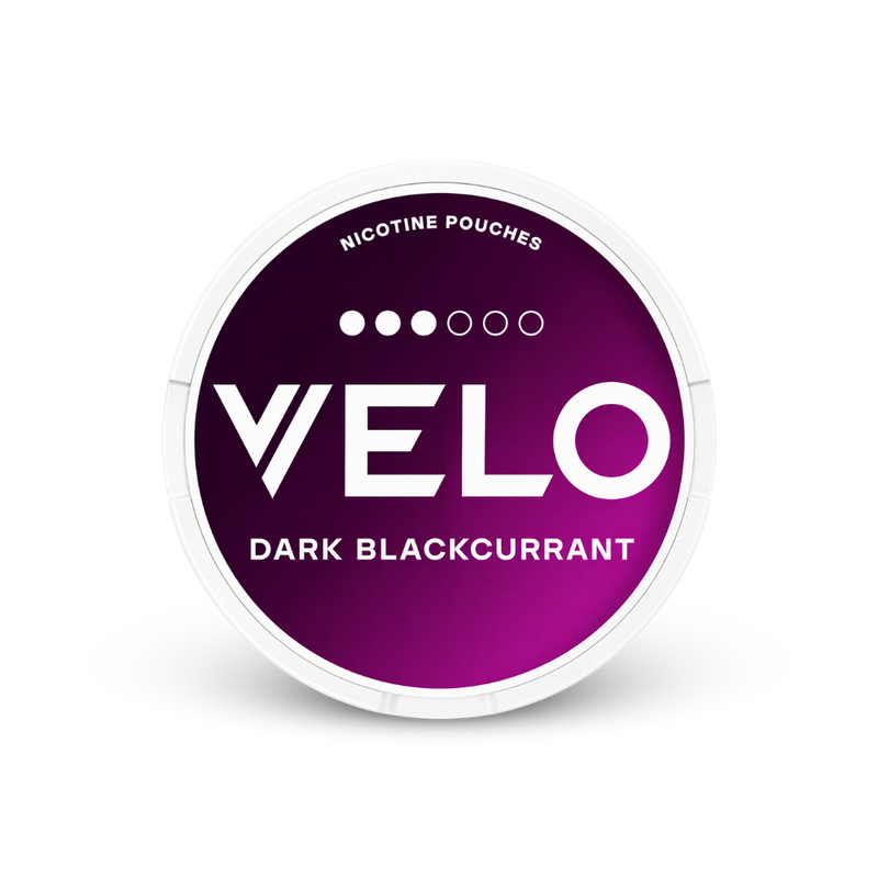 VELO Dark Blackcurrant – puszka woreczków nikotynowych