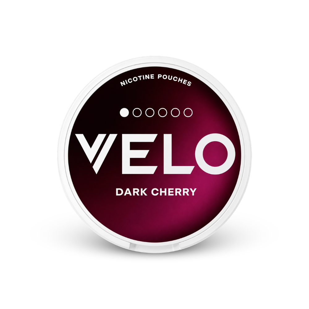 VELO Dark Cherry Mini – puszka poduszeczek nikotynowych
