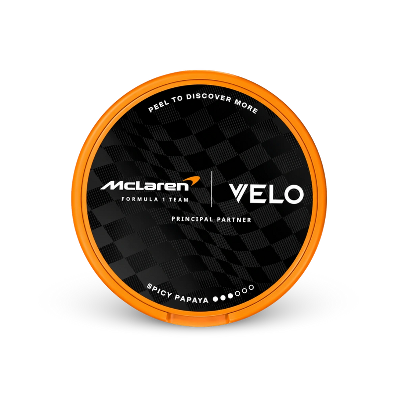 VELO McLaren Spicy Papaya Slim – puszka poduszeczek nikotynowych