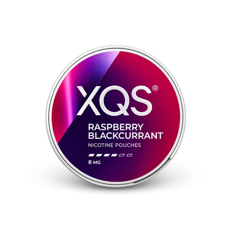 XQS Raspberry Blackcurrant Slim Strong – puszka poduszeczek nikotynowych