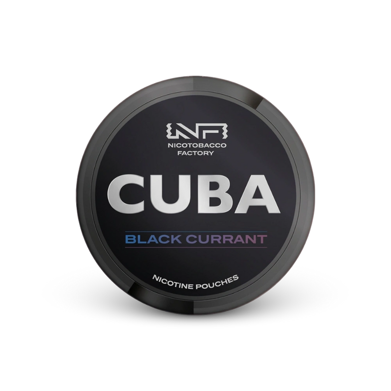 Cuba Black Black Currant – puszka poduszek nikotynowych