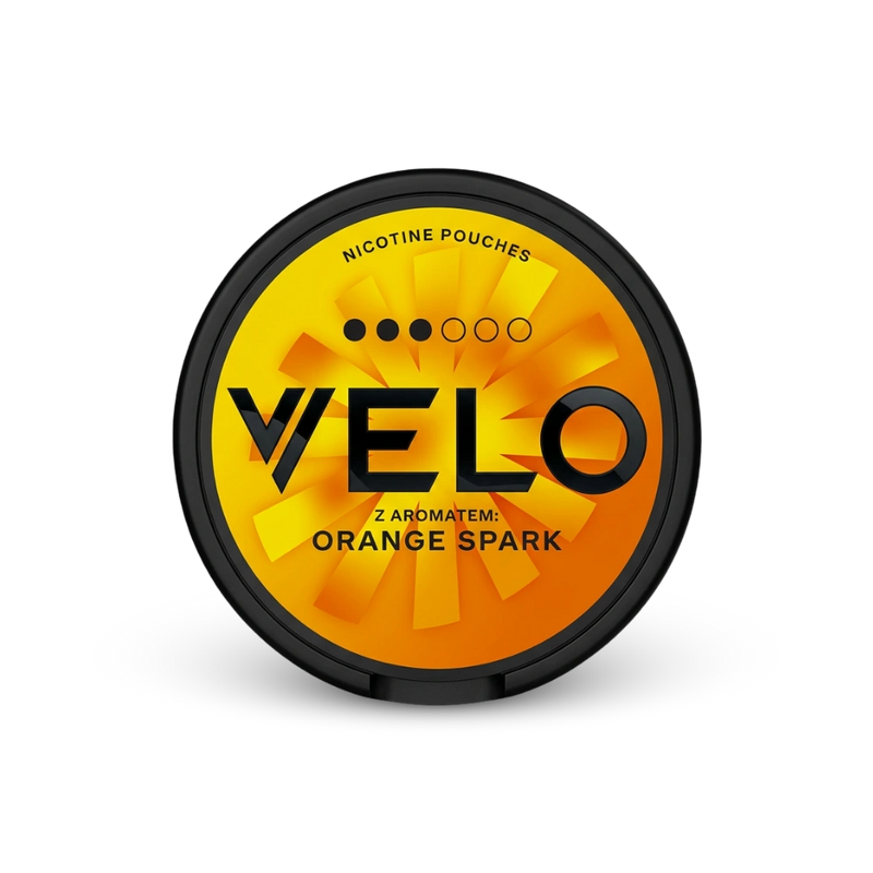 VELO Orange Spark – puszka saszetki nikotynowej